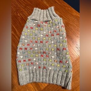 Small Dog Sweater Knit Stretch Acrylic 12”L